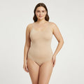 Body sculptant culotte seamless nude femme OFFUZA porté, discret sous les vêtements