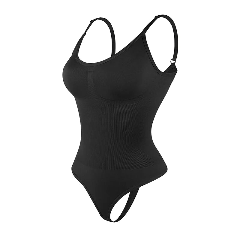 Body gainant seamless string noir OFFUZA, maintien confortable et finition invisible