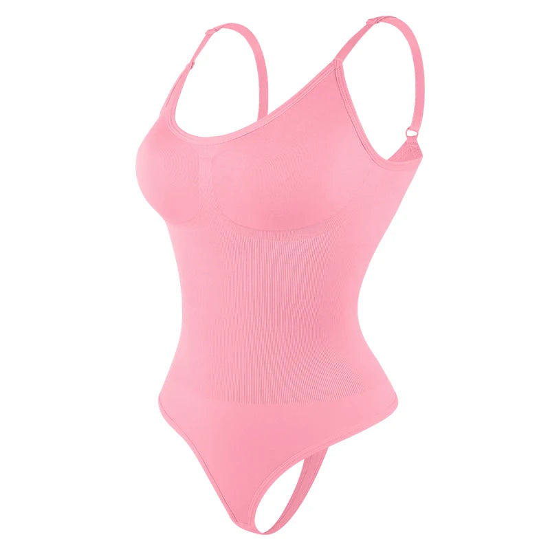 Body sculptant seamless string rose OFFUZA, maintien discret et coupe invisible