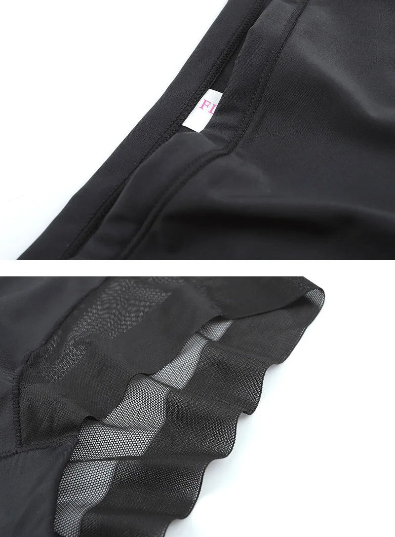 Détail de la matière de la culotte gainante élégance OFFUZA, tissu léger et respirant