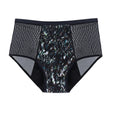 Culotte menstruelle noir galaxy OFFUZA avec zones absorbantes intégrées
