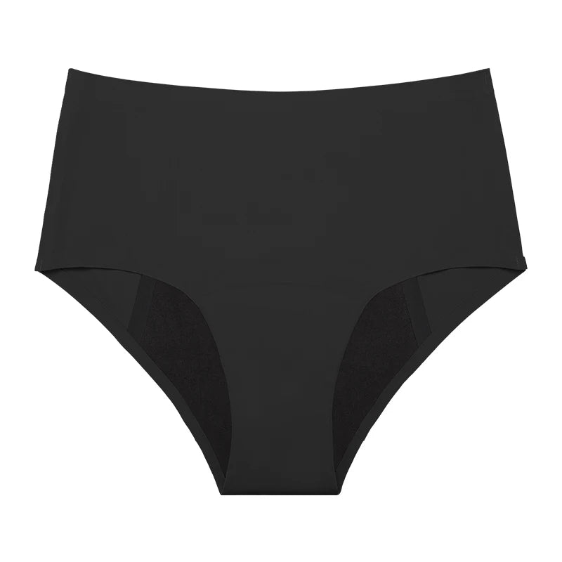Culotte menstruelle sans couture noir OFFUZA taille mi-haute