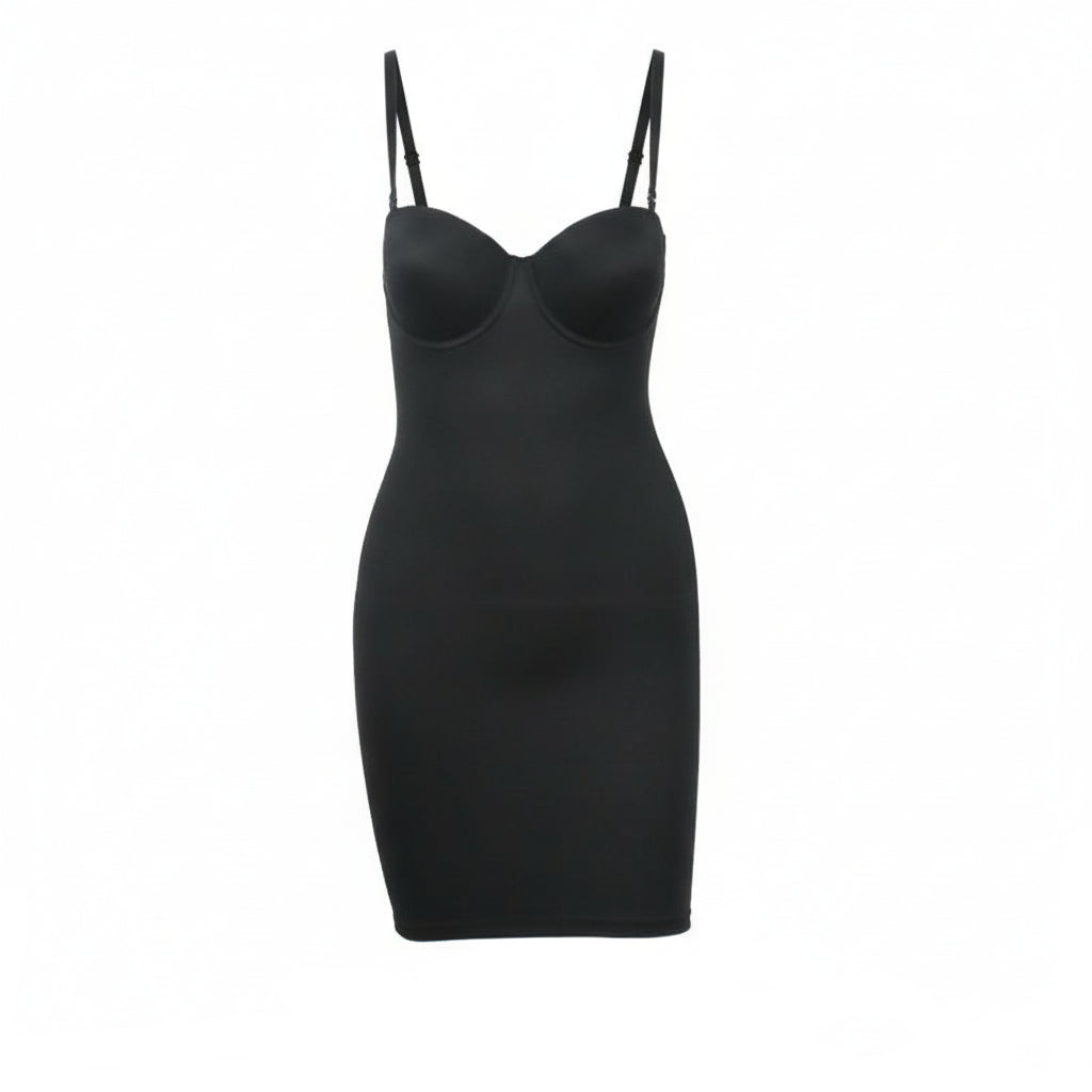 Robe gainante sculptante noir OFFUZA, robe gainante invisible sous les vêtements