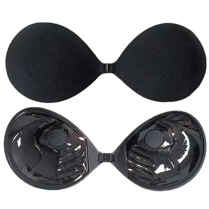 Soutien-gorge invisible push-up noir maintien longue durée