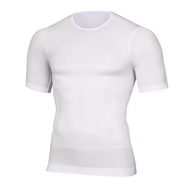 T-shirt sculptant homme blanc seconde peau